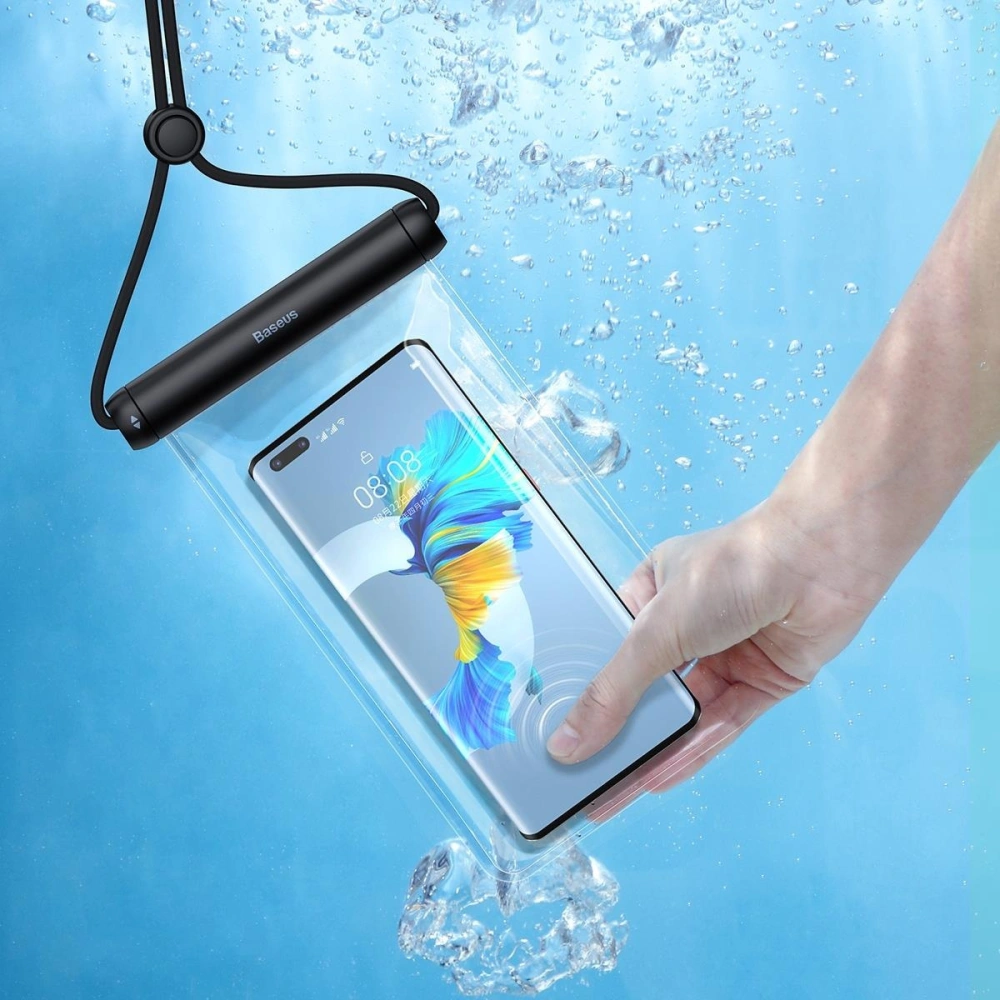 Wholesale Baseus waterproof case for phone Slide-cover black - BSU3338BLK - {ean13} - Hurt