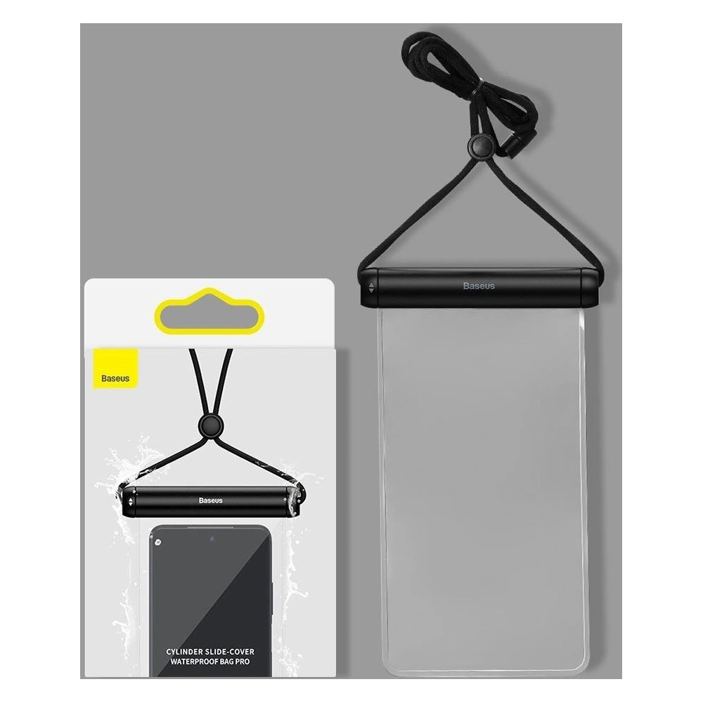 Wholesale Baseus waterproof case for phone Slide-cover black - BSU3338BLK - {ean13} - Hurt