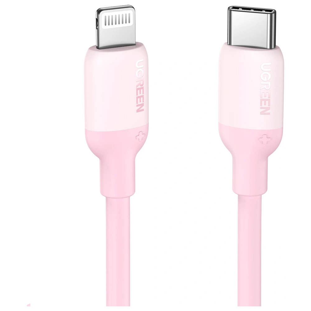 Hurtownia GSM - Kabel UGREEN US387 USB-C - Lightning MFI C94 Power Delivery 1m růžový - UGR1248PNK - {ean13} - Hurt