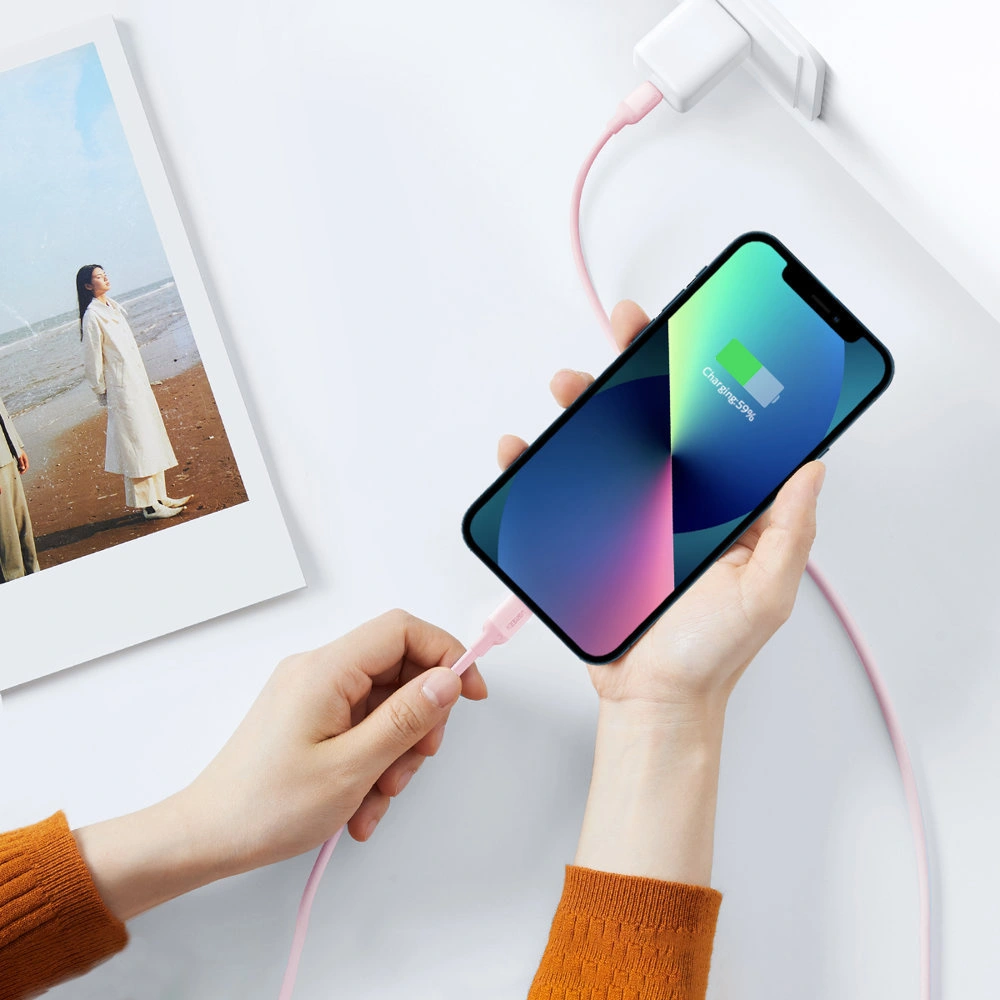 Hurtownia GSM - Kabel UGREEN US387 USB-C - Lightning MFI C94 Power Delivery 1m růžový - UGR1248PNK - {ean13} - Hurt