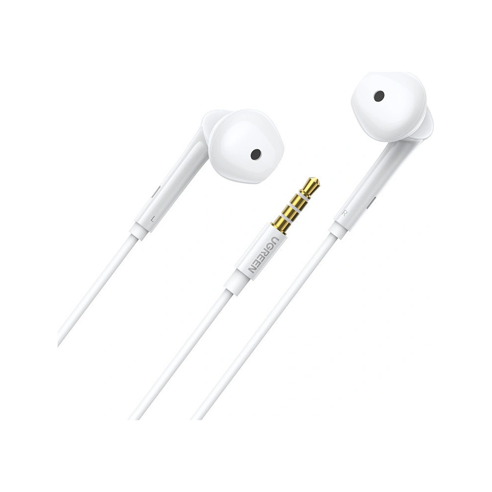 Hurtownia GSM - Słuchawki UGREEN EP101 3,5mm mini jack z pilotem i mikrofonem biały - UGR1249WHT - {ean13} - Hurt