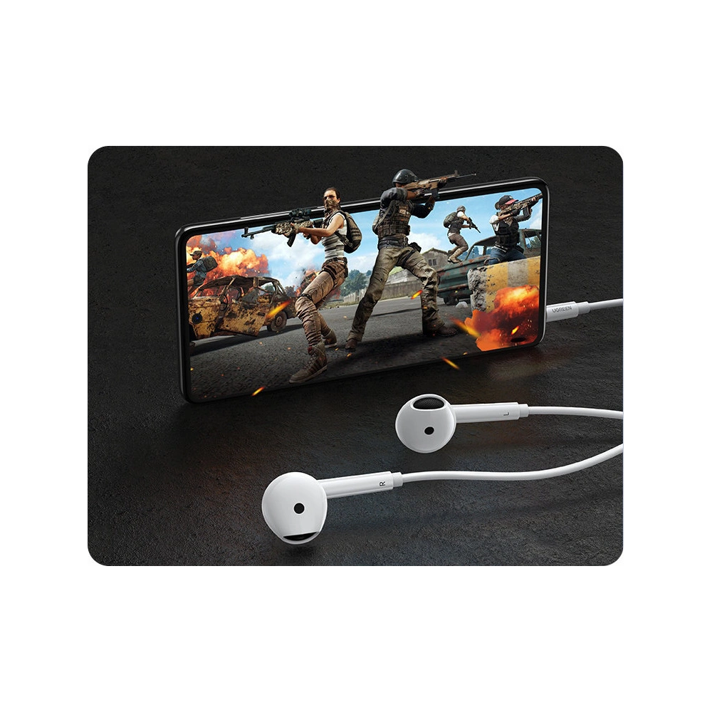 Wholesale UGREEN EP101 In -Ear 3.5mm Mini Jack Earphones with Remote and Mic white - UGR1249WHT - {ean13} - Hurt