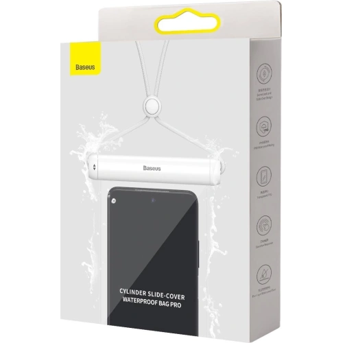 Uniwersalne wodoodporne etui Baseus Slide-cover biały