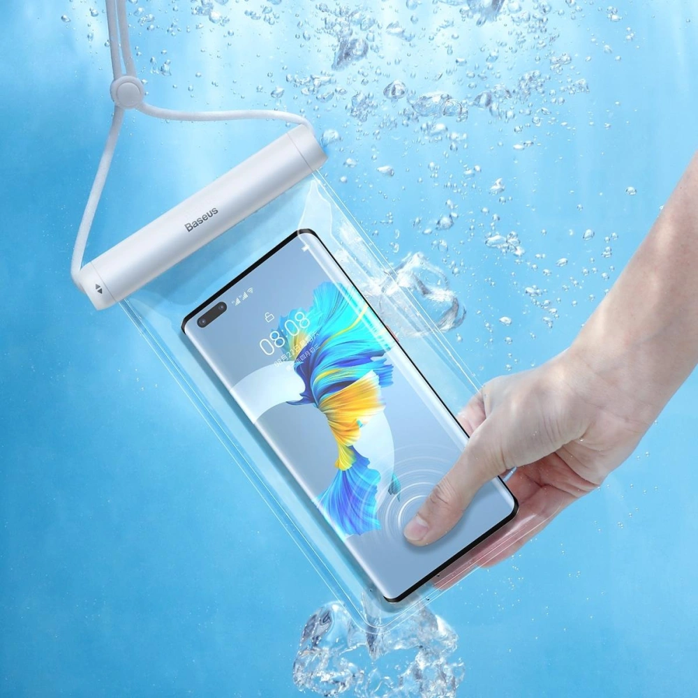 Wholesale Baseus waterproof case for phone Slide-cover white - BSU3339WHT - {ean13} - Hurt