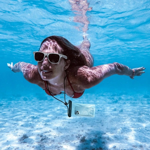 Uniwersalne wodoodporne etui Baseus Slide-cover niebieski