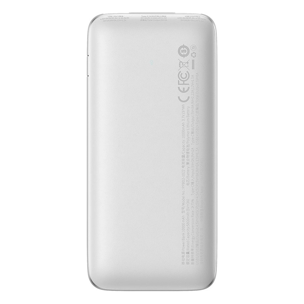 Hurtownia GSM - Powerbanka Baseus Bipow Pro 10000mAh 22.5W + kabel USB 3A 0.3m bílý - BSU3343WHT - {ean13} - Hurt