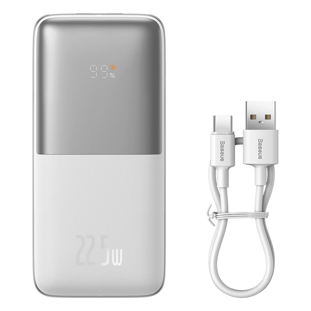 Hurtownia GSM - Powerbanka Baseus Bipow Pro 10000mAh 22.5W + kabel USB 3A 0.3m bílý - BSU3343WHT - {ean13} - Hurt