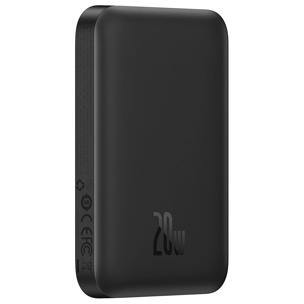 Hurtownia GSM - Powerbank Baseus magnetický 6000mAh 20W + kabel USB Typ C 60W 50cm černý - BSU3346BLK - {ean13} - Hurt
