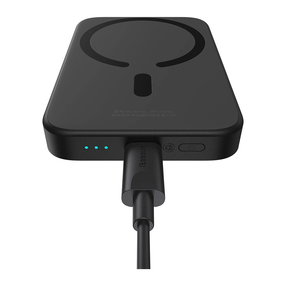 Hurtownia GSM - Powerbank Baseus magnetický 6000mAh 20W + kabel USB Typ C 60W 50cm černý - BSU3346BLK - {ean13} - Hurt