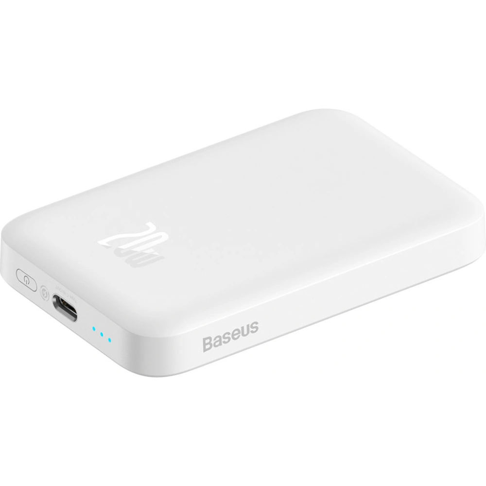 Hurtownia GSM - Powerbank Baseus magnetický 6000mAh 20W + kabel USB Typ C 60W 50cm bílý - BSU3347WHT - {ean13} - Hurt