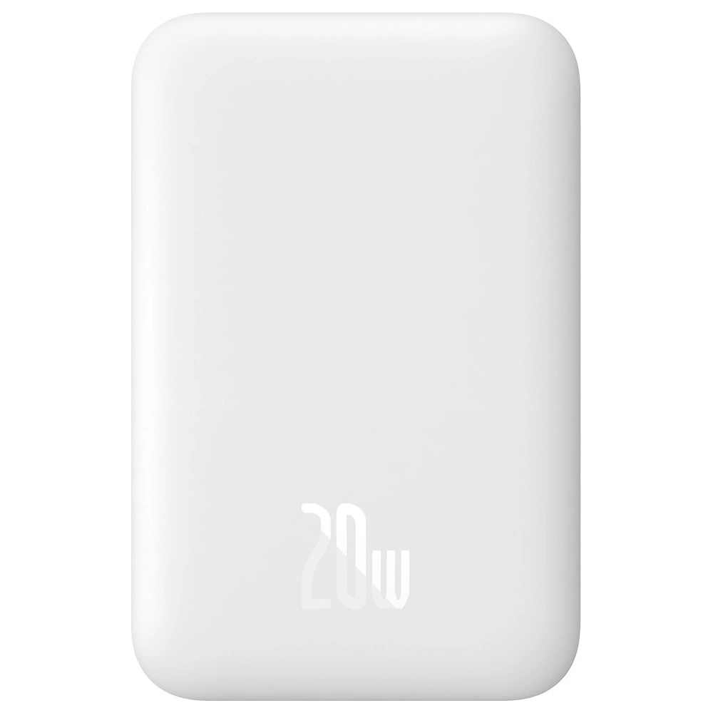 Hurtownia GSM - Powerbank Baseus magnetyczny 6000mAh 20W + kabel USB Typ C 60W 50cm biały - BSU3347WHT - {ean13} - Hurt