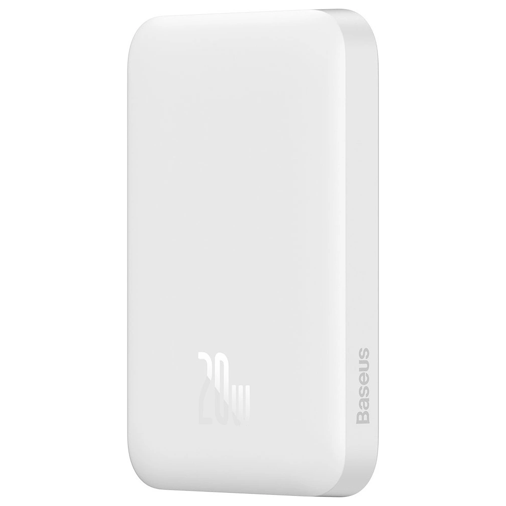 Hurtownia GSM - Powerbank Baseus magnetický 6000mAh 20W + kabel USB Typ C 60W 50cm bílý - BSU3347WHT - {ean13} - Hurt