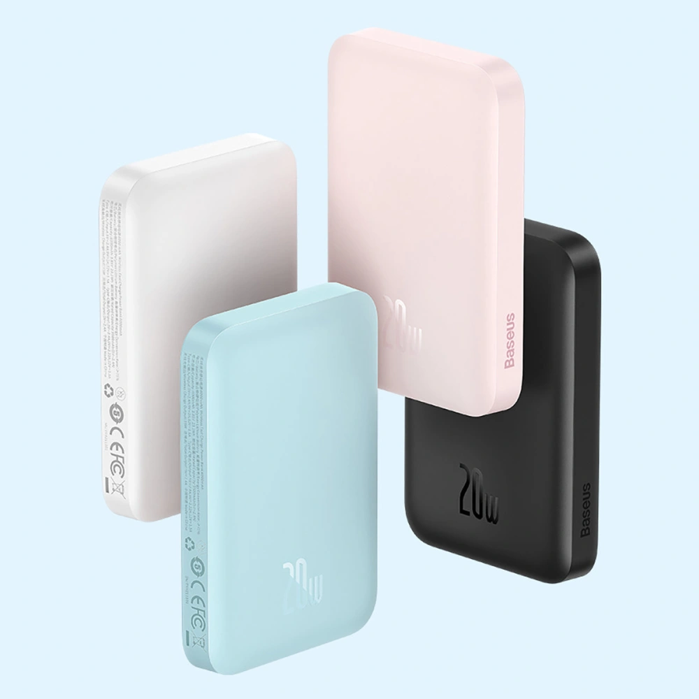Hurtownia GSM - Powerbank Baseus magnetický 6000mAh 20W + kabel USB Typ C 60W 50cm bílý - BSU3347WHT - {ean13} - Hurt