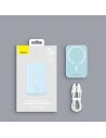Hurtownia GSM - Powerbank Baseus magnetický 6000mAh 20W + kabel USB Typ C 60W 50cm bílý - BSU3347WHT - {ean13} - Hurt