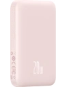 Hurtownia GSM - Powerbank Baseus magnetyczny 6000mAh 20W + kabel USB Typ C 60W 50cm różowy - BSU3349PNK - {ean13} - Hurt