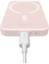 Hurtownia GSM - Powerbank Baseus magnetyczny 6000mAh 20W + kabel USB Typ C 60W 50cm różowy - BSU3349PNK - {ean13} - Hurt