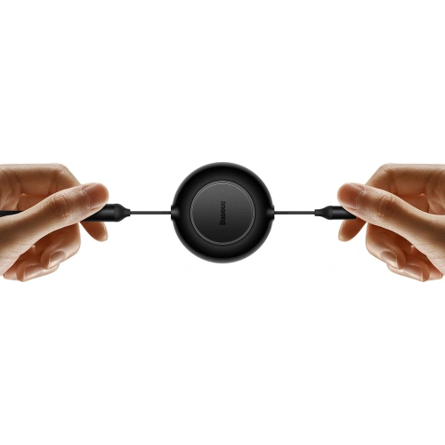 Zwijany kabel 3w1 Baseus Bright Mirror 2 USB-A - micro USB + Lightning + USB-C 66W 1.1m czarny