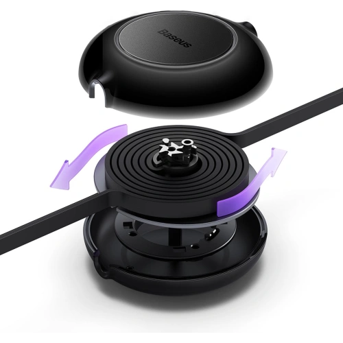 Zwijany kabel 3w1 Baseus Bright Mirror 2 USB-A - micro USB + Lightning + USB-C 66W 1.1m czarny