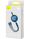 Hurtownia GSM - Zwijany kabel 3w1 Baseus Bright Mirror 2 USB-A - micro USB + Lightning + USB-C 66W 1.1m niebieski - BSU3356BLU - {ean13} - Hurt