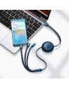 Hurtownia GSM - Zwijany kabel 3w1 Baseus Bright Mirror 2 USB-A - micro USB + Lightning + USB-C 66W 1.1m niebieski - BSU3356BLU - {ean13} - Hurt
