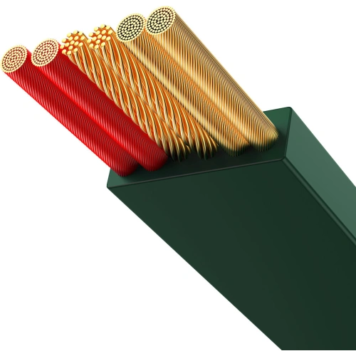 Zwijany kabel 3w1 Baseus Bright Mirror 2 USB-A - micro USB + Lightning + USB-C 66W 1.1m zielony