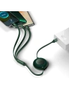 Zwijany kabel 3w1 Baseus Bright Mirror 2 USB-A - micro USB + Lightning + USB-C 66W 1.1m zielony
