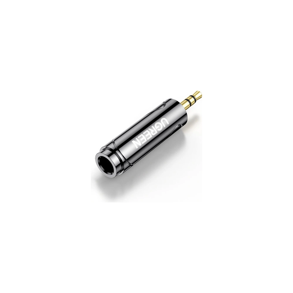 Wholesale UGREEN AV168 adapter audio adapter from 6.35mm / 6.5mm jack (female) to 3.5mm mini jack (male) black - UGR1270BLK - {ean13} - Hurt