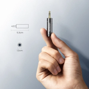 Adapter audio UGREEN AV168 6,35mm jack (żeński) - 3,5mm mini jack (męski) czarny