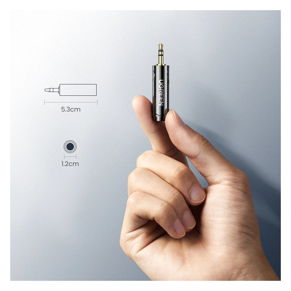Hurtownia GSM - Audio adaptér UGREEN AV168 6,35mm jack (ženský) - 3,5mm mini jack (mužský) černý - UGR1270BLK - {ean13} - Hurt