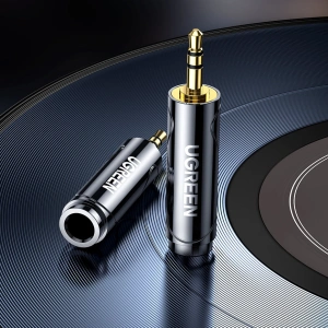 Wholesale UGREEN AV168 adapter audio adapter from 6.35mm / 6.5mm jack (female) to 3.5mm mini jack (male) black - UGR1270BLK - {ean13} - Hurt