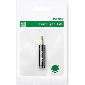 Wholesale UGREEN AV168 adapter audio adapter from 6.35mm / 6.5mm jack (female) to 3.5mm mini jack (male) black - UGR1270BLK - {ean13} - Hurt
