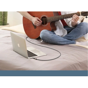 Adapter audio UGREEN AV168 6,35mm jack (żeński) - 3,5mm mini jack (męski) czarny