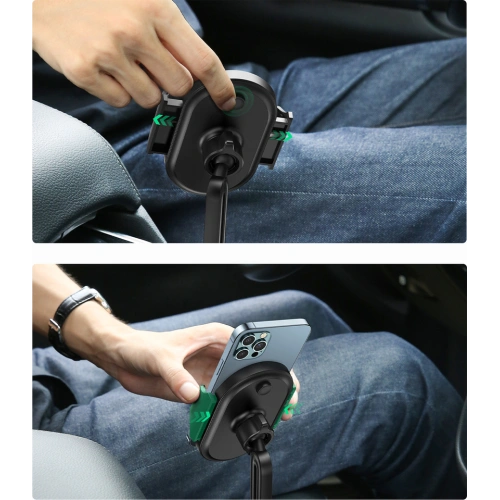 Uchwyt samochodowy UGREEN LP335 do telefonu na miejsce na kubek czarny