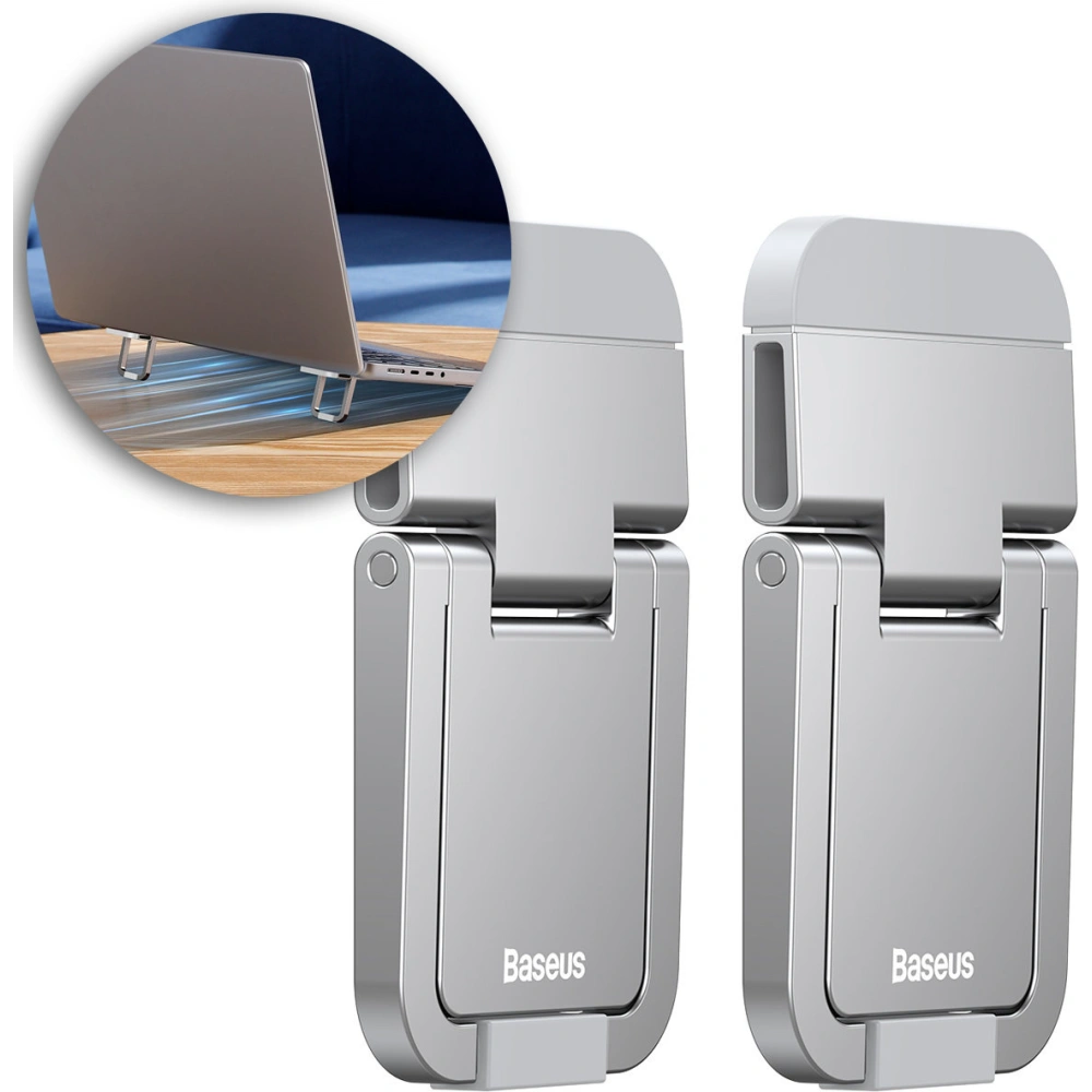 Hurtownia GSM - Podložky pod laptop Baseus stříbrné [2 PACK] - BSU3360SLV - {ean13} - Hurt