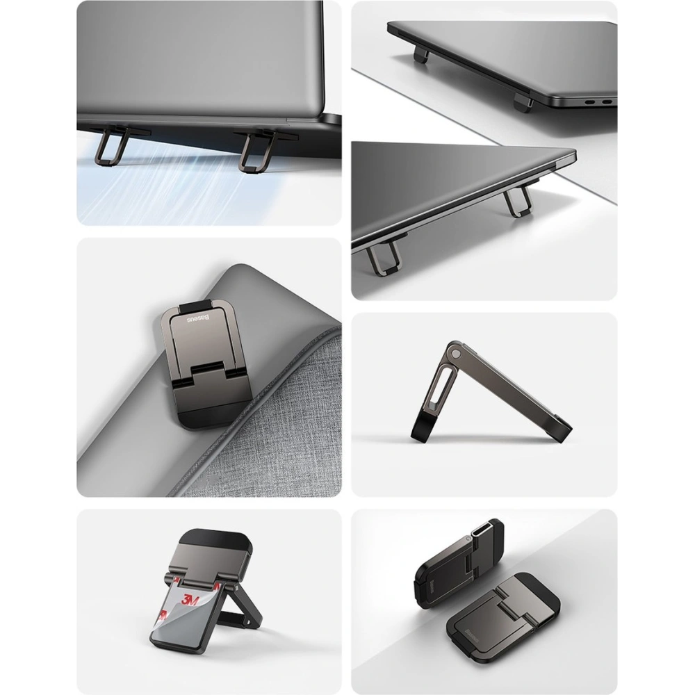 Hurtownia GSM - Podložky pod laptop Baseus stříbrné [2 PACK] - BSU3360SLV - {ean13} - Hurt