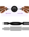 Zavíratelný kabel 3w1 Baseus Bright Mirror 2 USB-C - micro USB + Lightning + USB-C 3.5A 1.1m černý