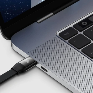 Hurtownia GSM - Zwijany kabel 3w1 Baseus Bright Mirror 2 USB-C - micro USB + Lightning + USB-C 3.5A 1.1m czarny - BSU3361BLK - {ean13} - Hurt
