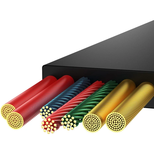 Zwijany kabel 3w1 Baseus Bright Mirror 2 USB-C - micro USB + Lightning + USB-C 3.5A 1.1m czarny