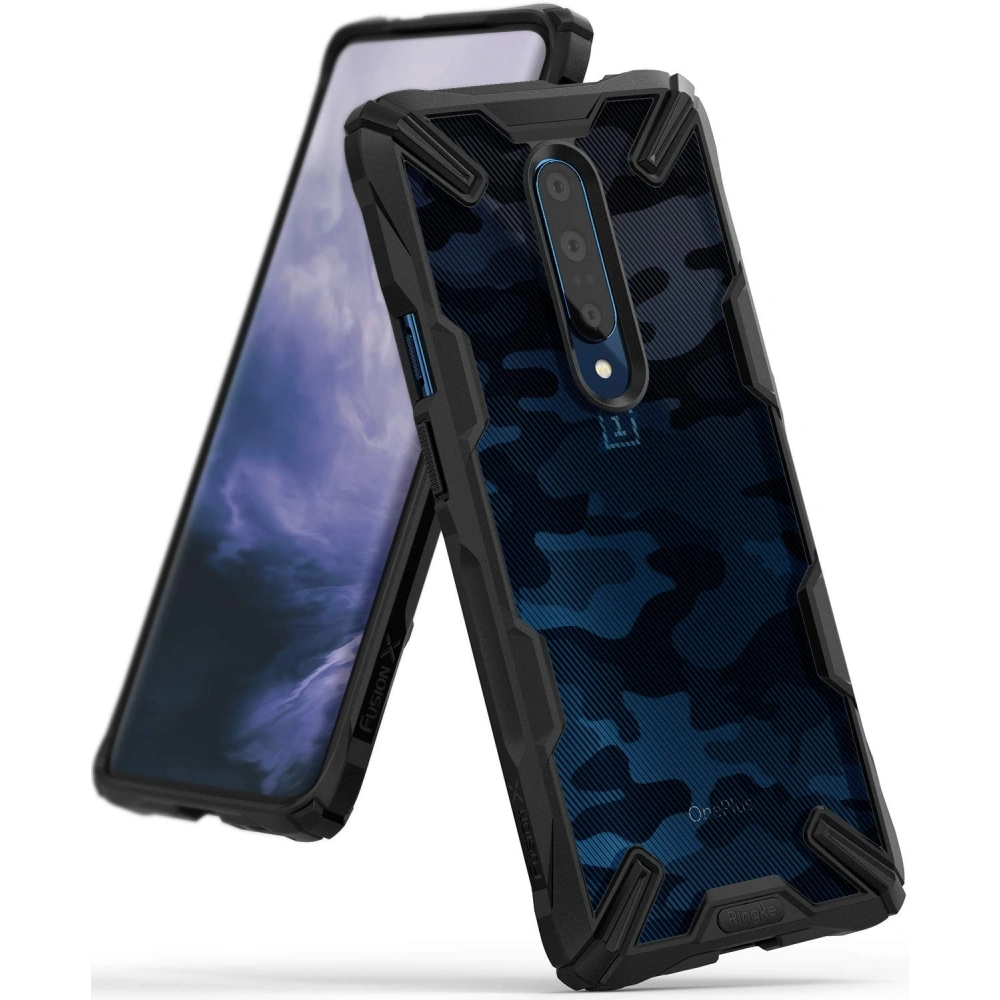 Hurtownia GSM - Etui Ringke Fusion-X Design OnePlus 7 Pro Camo (Moro) Černá - RGK912MOB - {ean13} - Hurt