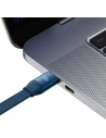 Zavíratelný kabel 3w1 Baseus Bright Mirror 2 USB-C - micro USB + Lightning + USB-C 3.5A 1.1m modrý
