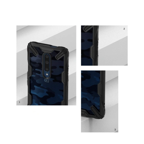 Etui Ringke Fusion-X Design OnePlus 7 Pro Camo (Moro) Black