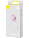 Zwijany kabel 3w1 Baseus Bright Mirror 2 USB-C - micro USB + Lightning + USB-C 3.5A 1.1m fioletowy
