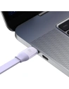 Zwijany kabel 3w1 Baseus Bright Mirror 2 USB-C - micro USB + Lightning + USB-C 3.5A 1.1m fioletowy