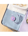 Baseus Bright Mirror 2 retractable cable 3in1 USB Type C - micro USB + Lightning + USB Type C 3.5A 1.1m purple