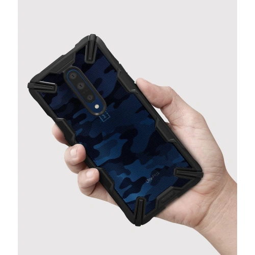 Etui Ringke Fusion-X Design OnePlus 7 Pro Camo (Moro) Black