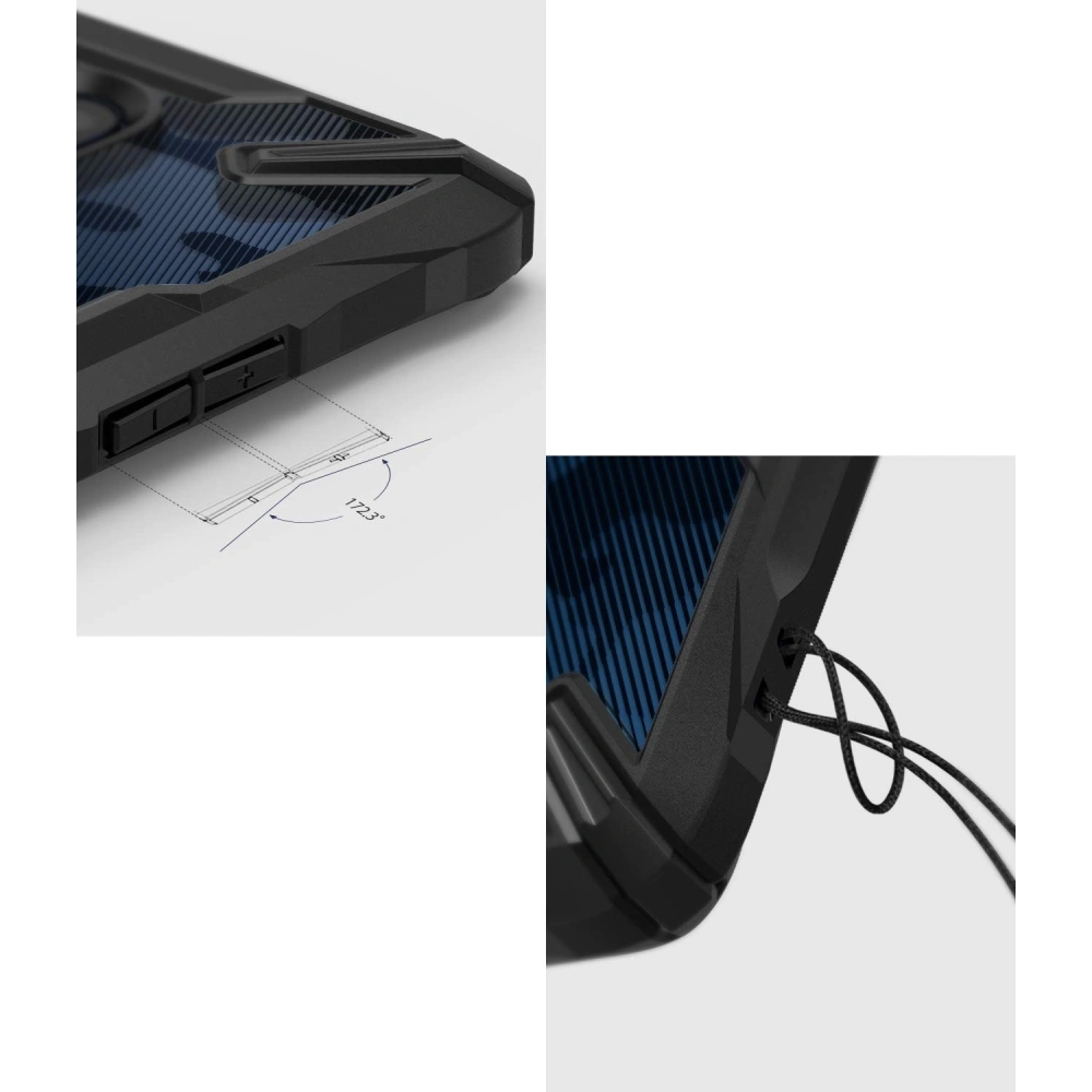 Hurtownia GSM - Etui Ringke Fusion-X Design OnePlus 7 Pro Camo (Moro) Černá - RGK912MOB - {ean13} - Hurt