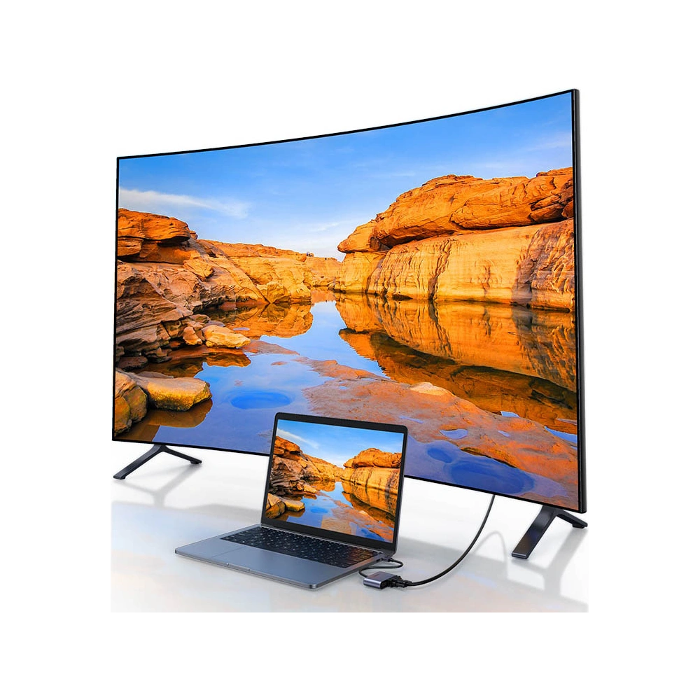 Hurtownia GSM - Adaptér UGREEN CM449 USB - HDMI 1.3 FullHD@60Hz + VGA 1.2 FullHD@60Hz šedý - UGR1274GRY - {ean13} - Hurt