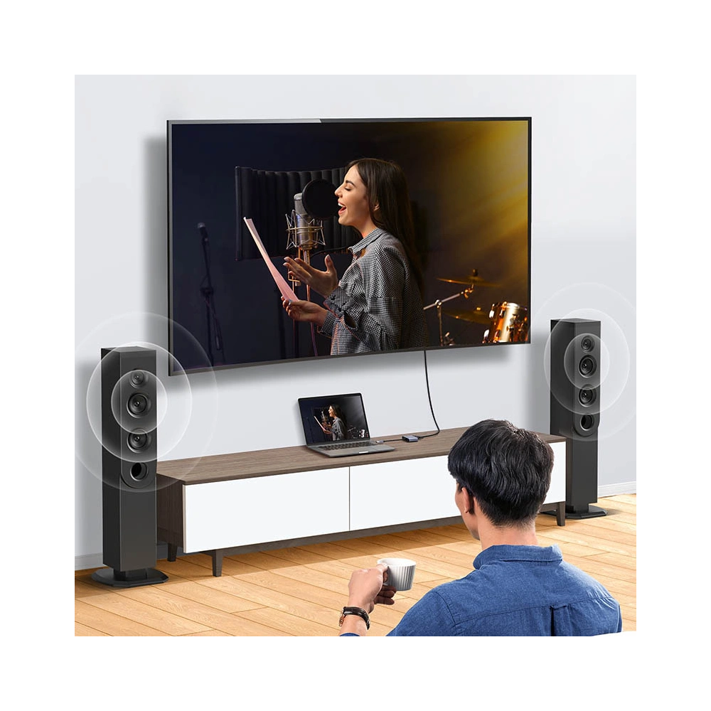 Hurtownia GSM - Adaptér UGREEN CM449 USB - HDMI 1.3 FullHD@60Hz + VGA 1.2 FullHD@60Hz šedý - UGR1274GRY - {ean13} - Hurt