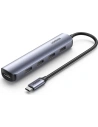 UGREEN CM417 adapter USB Type C - HDMI / 4 x USB gray