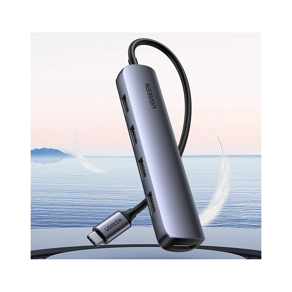 Hurtownia GSM - Adaptér UGREEN CM417 USB-C - HDMI / 4xUSB šedý - UGR1275GRY - {ean13} - Hurt